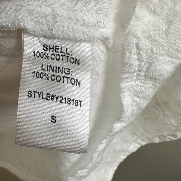 Tuckernuck Pomander Place White Swiss Dot Sleeveless Kenzo Dress Small Cotton - Picture 14 of 16